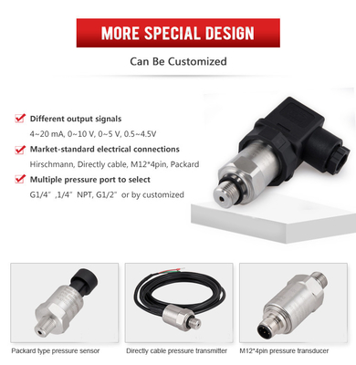 سنسور فرستنده فشار صنعتی 150Psi 4-20ma 12~36VDC
